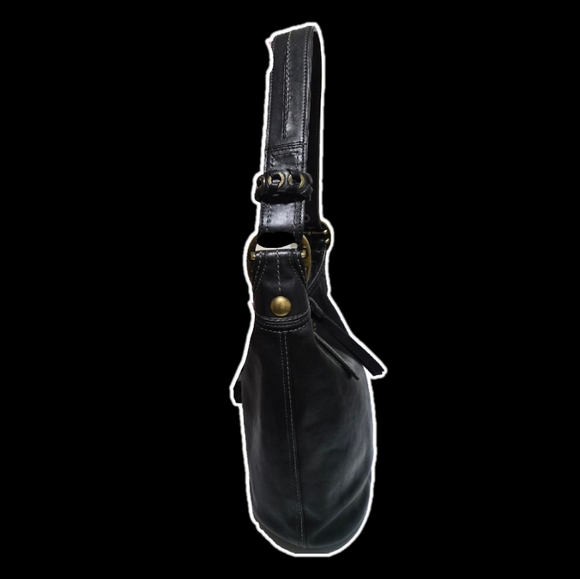 Coach ♟️Black BLEECKER Tattersall Style 11422 Vachetta Leather - Picture 8 of 11